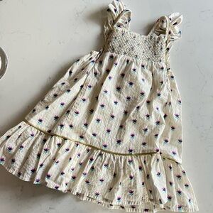 Egg Floral Ikat Coralia Dress